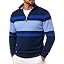 Men's Quarter Zip Pullover Sweater Casual Knit Top