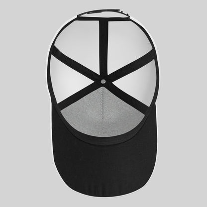 Stylish Dragon & Floral Print Baseball Cap - Breathable Lightweight Unisex Hat for Outdoor Sports, Casual Wear & Lunar New Year Festivities, Black with Golden/White Accents, Festive Headwear, Vibrant Patterned Cap, Comfortabl