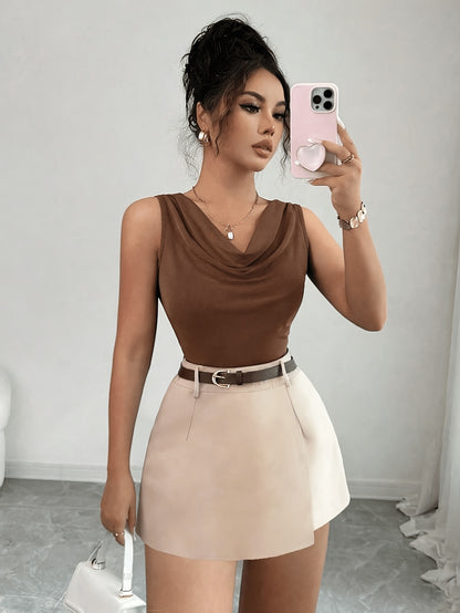 Women's Casual Tank Top and Shorts Set for Spring-Summer