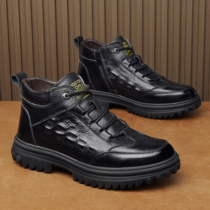 Genuine Leather High-End Plush Comfortable Warm Snow Boots