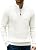 Men’s Quarter Zip Cable Knit Pullover Sweater