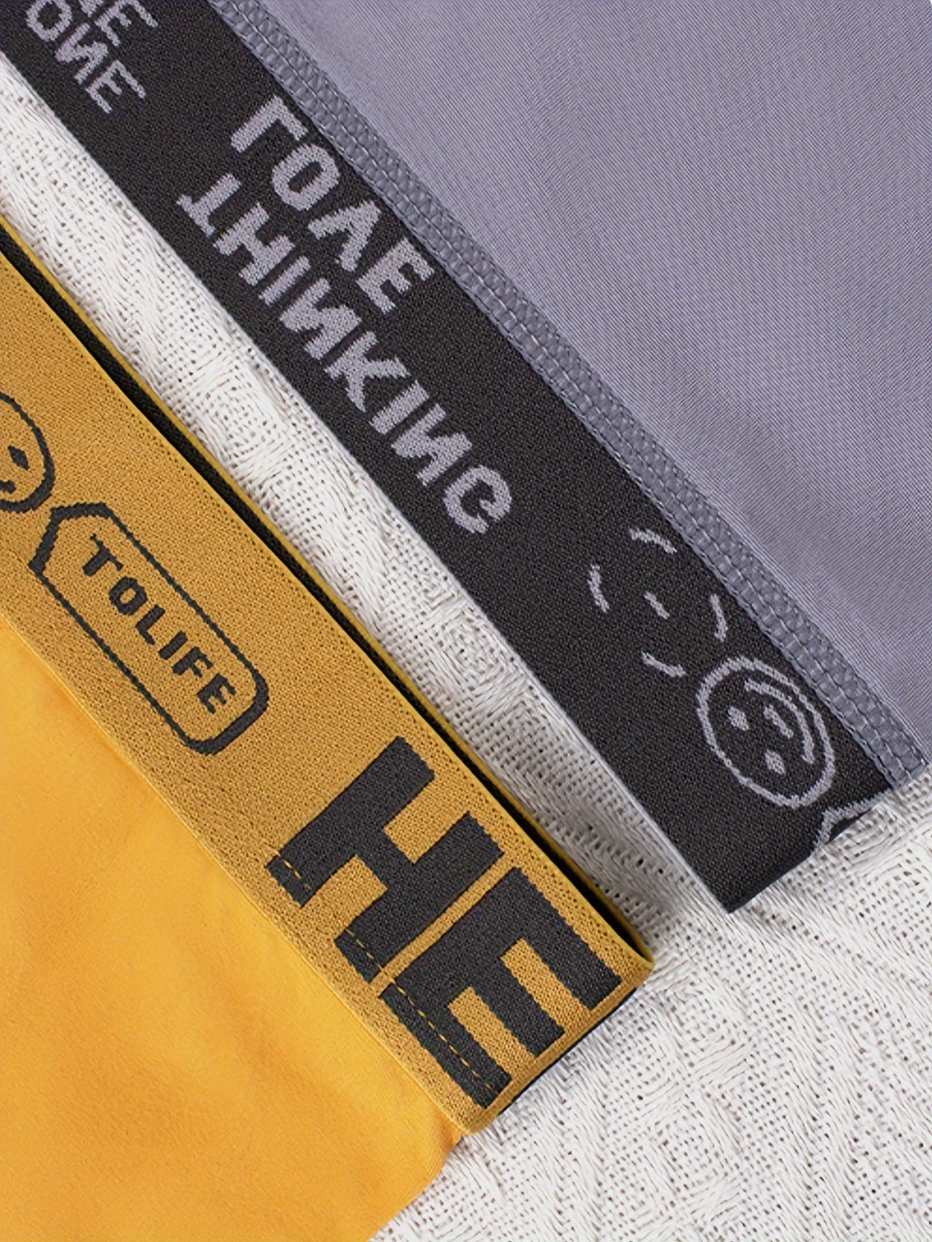 5pcs Men's Breathable Polyester Boxer Briefs for Active Wear