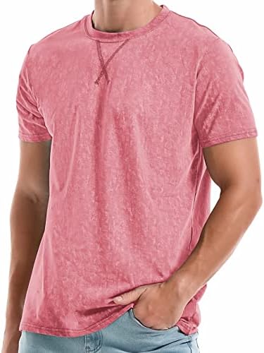 Men's Cotton Crew Neck T-Shirts - Lightweight Summer Tees S-4XL