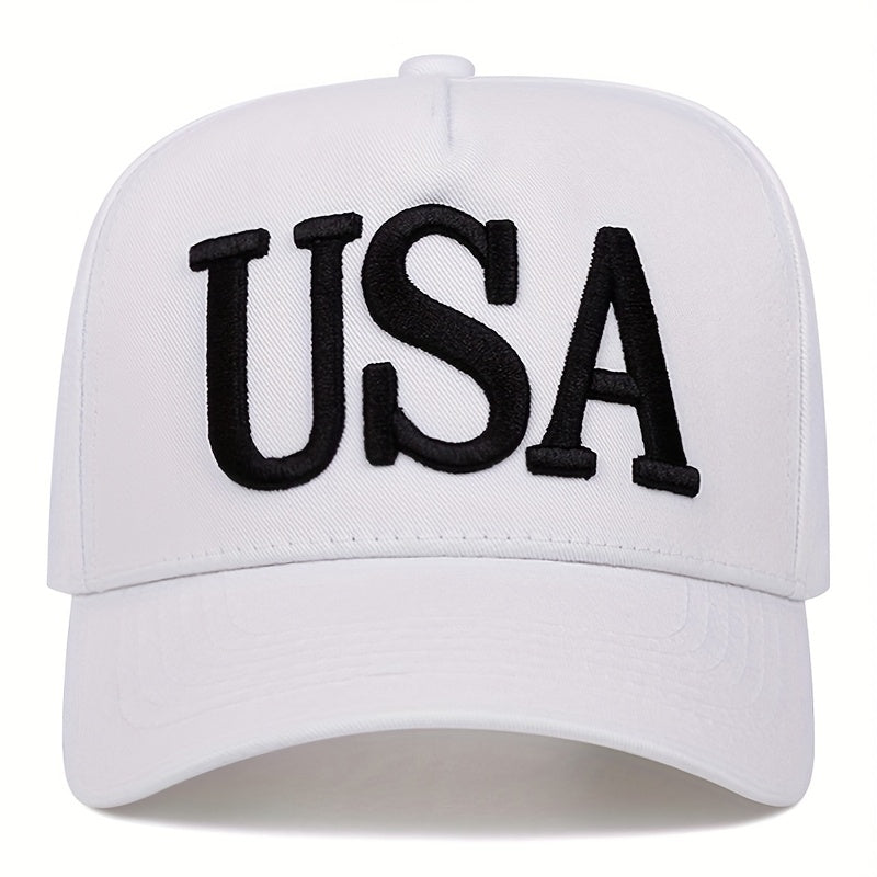 USA Flag Embroidered Casual Baseball Cap for Men & Women