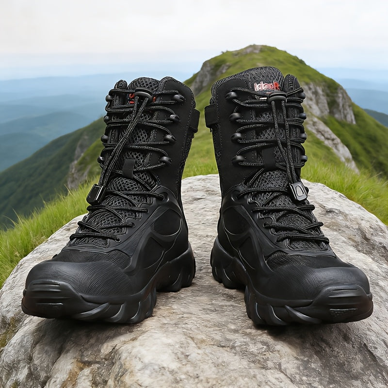 Men's All-Season Tactical Short Boots, Breathable & Comfortable