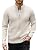 Men's Casual Zip-Up Knitted Cardigan Sweater with Stand Collar