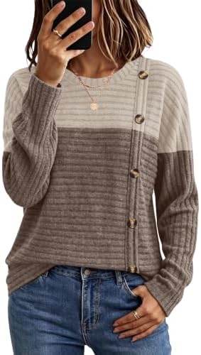WIHOLL Women's Long Sleeve Tunic Sweater for Fall
