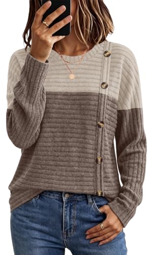 WIHOLL Women's Long Sleeve Tunic Sweater for Fall
