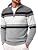 Men's Quarter Zip Pullover Sweater Casual Knit Top
