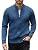 Men's Casual Zip-Up Knitted Cardigan Sweater with Stand Collar