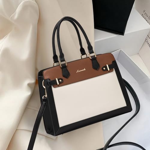 LOVEVOOK Women's PU Leather Tote Satchel Handbag