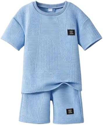 Boys Summer Short Sleeve Top & Shorts Set Ages 6-12