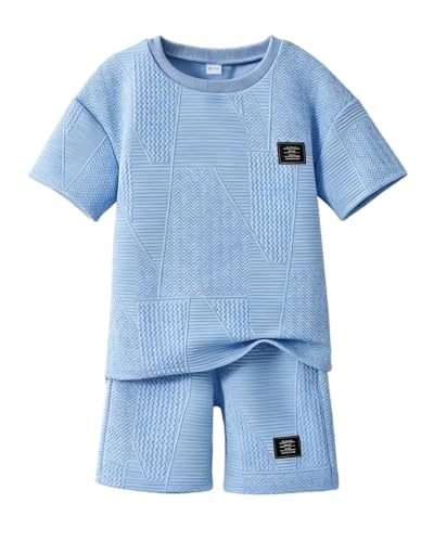 Boys Summer Short Sleeve Top & Shorts Set Ages 6-12