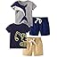 Toddler Boy Summer Shirt and Shorts Set for Ages 2-7