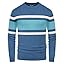 Men's Striped Crewneck Pullover Sweater by PJ PAUL JONES