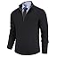 Men's Casual Zip-Up Knitted Cardigan Sweater with Stand Collar