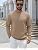 Men's Lightweight Crewneck Sweatshirt with Geometric Texture