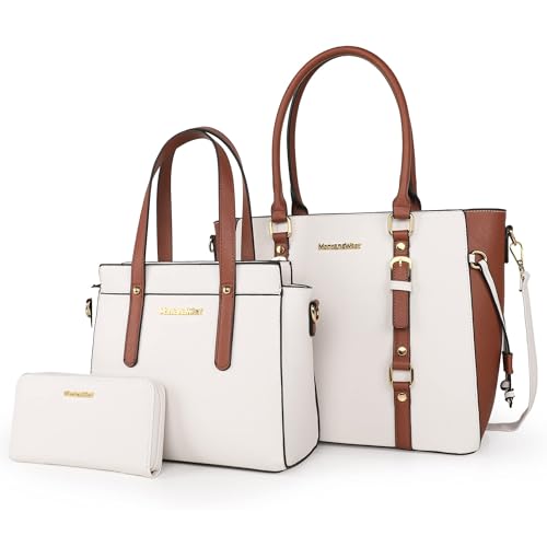 Women’s 3-Piece Tote Bag and Wallet Set – Stylish Shoulder Satchel