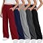 Girls' Wide Leg Pants 5-Pack Stretchy & Comfortable