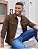 Men's Long Sleeve Button-Up Shirt Jacket with Flap Pockets