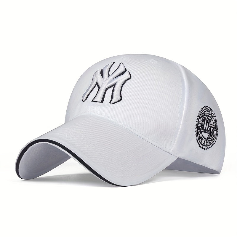 YM Embroidered Unisex Sun Hats, Sandwich Sports Caps, Trendy Youth Duckbill Hats, Wholesale New Baseball Caps, Streetwear Embroidered Designs.