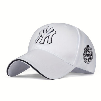 YM Embroidered Unisex Sun Hats, Sandwich Sports Caps, Trendy Youth Duckbill Hats, Wholesale New Baseball Caps, Streetwear Embroidered Designs.