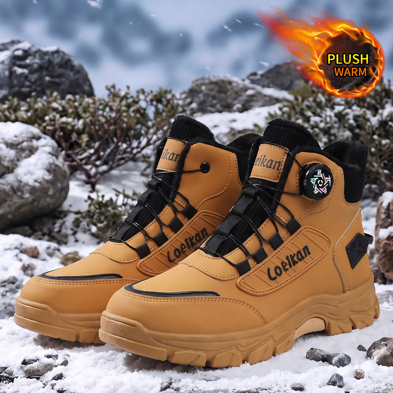 Men's Lightweight Winter Work Boots with Warm Lining & Non-Slip Sole