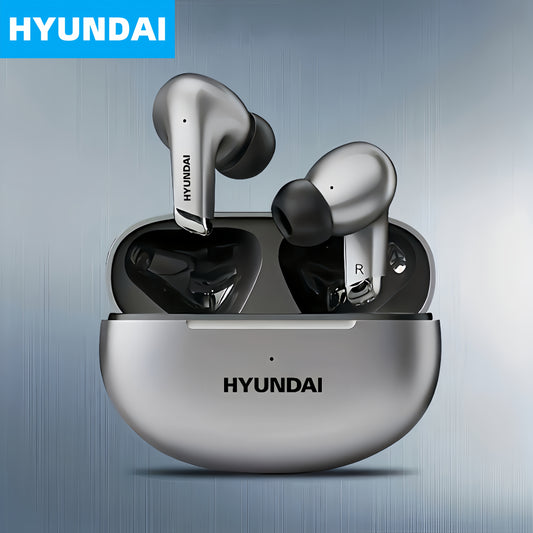 The HYUNDAI LP5 Wireless Earphones Offer a Comfortable Fit, Low Latency, Lightweight Design, Durability, Long Battery Life, Portability, Stylish Appearance, And High Quality, Making Them Ideal for Casual Music Listening.