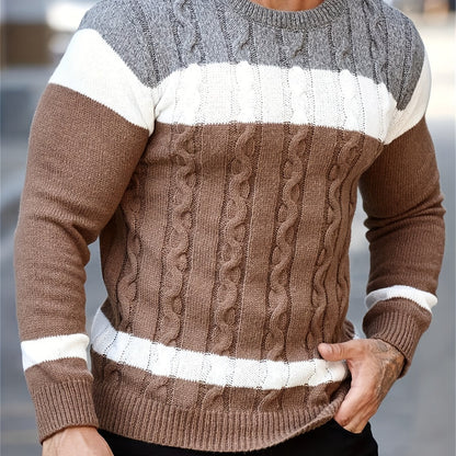 New Fashion Versatile Casual Men's Knit Pullover