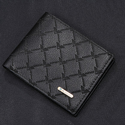 This Men's Belt and Wallet Set Features a Belt Crafted from Textured PU Leather with a Stainless Steel Buckle. Its Minimalist Design Suits Various Occasions, Combining Refined Texture with a Practical Shape. This Stylish and