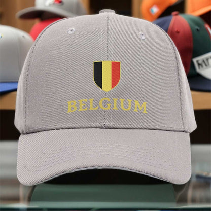 Belgium Flag Baseball Cap Adjustable Fashion Dome Hat