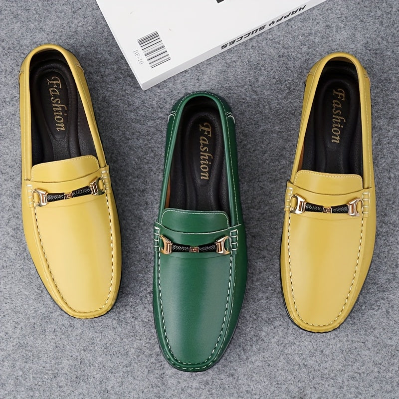 Men's Slip-On Loafers Leather Driving Shoes Business Casual