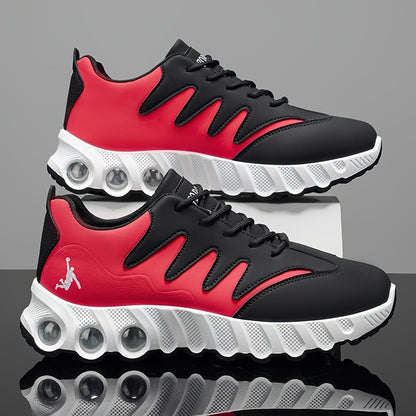 [sneakers] Trendy Men'S Cross-Training Shoes | ZQBOBING Mid-Top Lace-Up with Faux Upper, PVC Sole, EVA Insole | Perfect for All-Season Outdoor Activities