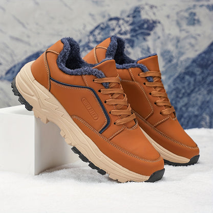 Men's All-Season Hiking Boots with  Upper & Cushioned Sole - Low-Top Outdoor Trekking, Climbing & Camping, All-Terrain Traction, Breathable Fabric, Lace-Up Ankle for Hiking, Gym, and Casual Wear (Model 9019)
