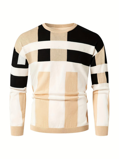 New Cross-Border Autumn And Winter Men'S Stylish Jacquard Sweater, Casual Pullover