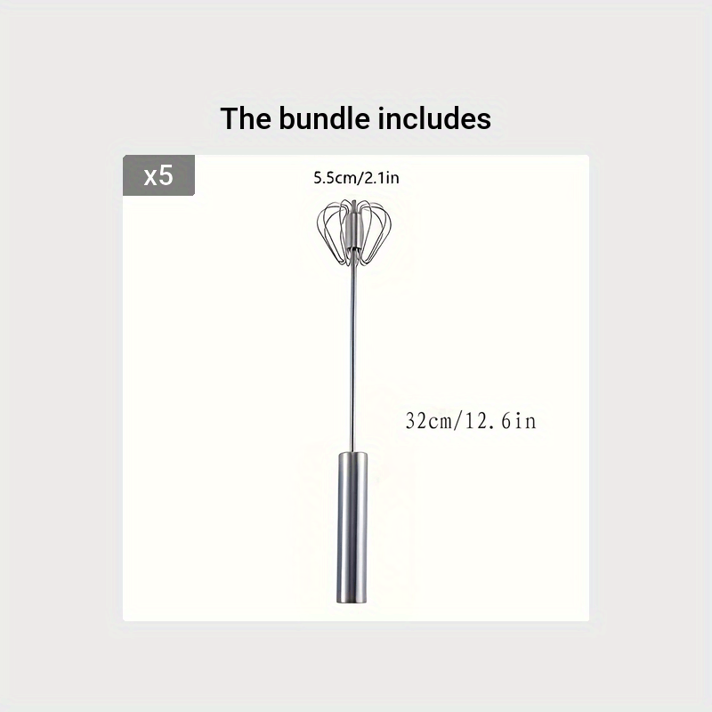 Hand Whisk, Semi-automatic Whisk, Stainless Steel Whisk, For Household Mixing Mixer Press Mixer Household Milk Foam Maker Baking Tools for restaurant/food truck/bakery - ayq
