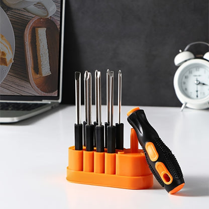 8-In-1 Precision Screwdriver Kit, a Versatile Manual Tool Set Featuring Interchangeable Bits, Suitable for Both Metal And Plastic, Designed As a Non-Electric Professional Repair Tool for Electronics And Computers.