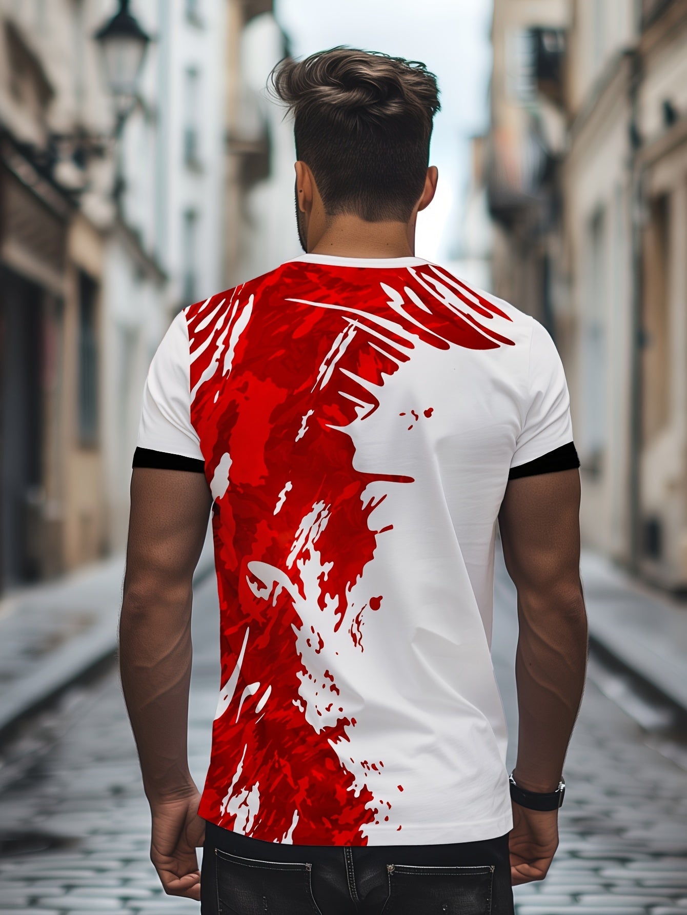 Men's Vintage Portugal Football T-Shirt with Player Print