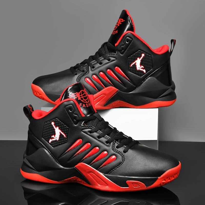 Breathable Men's Sports Basketball Shoes - Lightweight Non-Slip Sneakers for Running, Walking, and Training Couple Style Large Size Athletic Footwear Spring Summer Vacation Gift - ayq