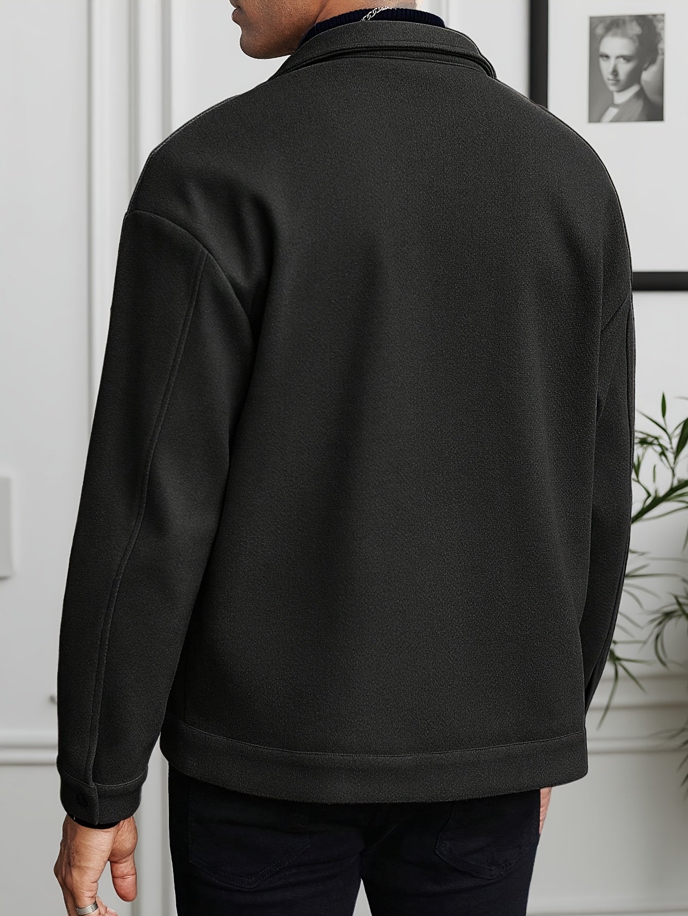 Fashionable and Comfortable Autumn Men's Casual Front Button Drop Shoulder Coat, Suitable for Husband Outings, Work, Parties, Dates, Travel, Date Night Outfit, Party Coat, Modern Menswear, Stylish Men's Wear, Quality Stitchin