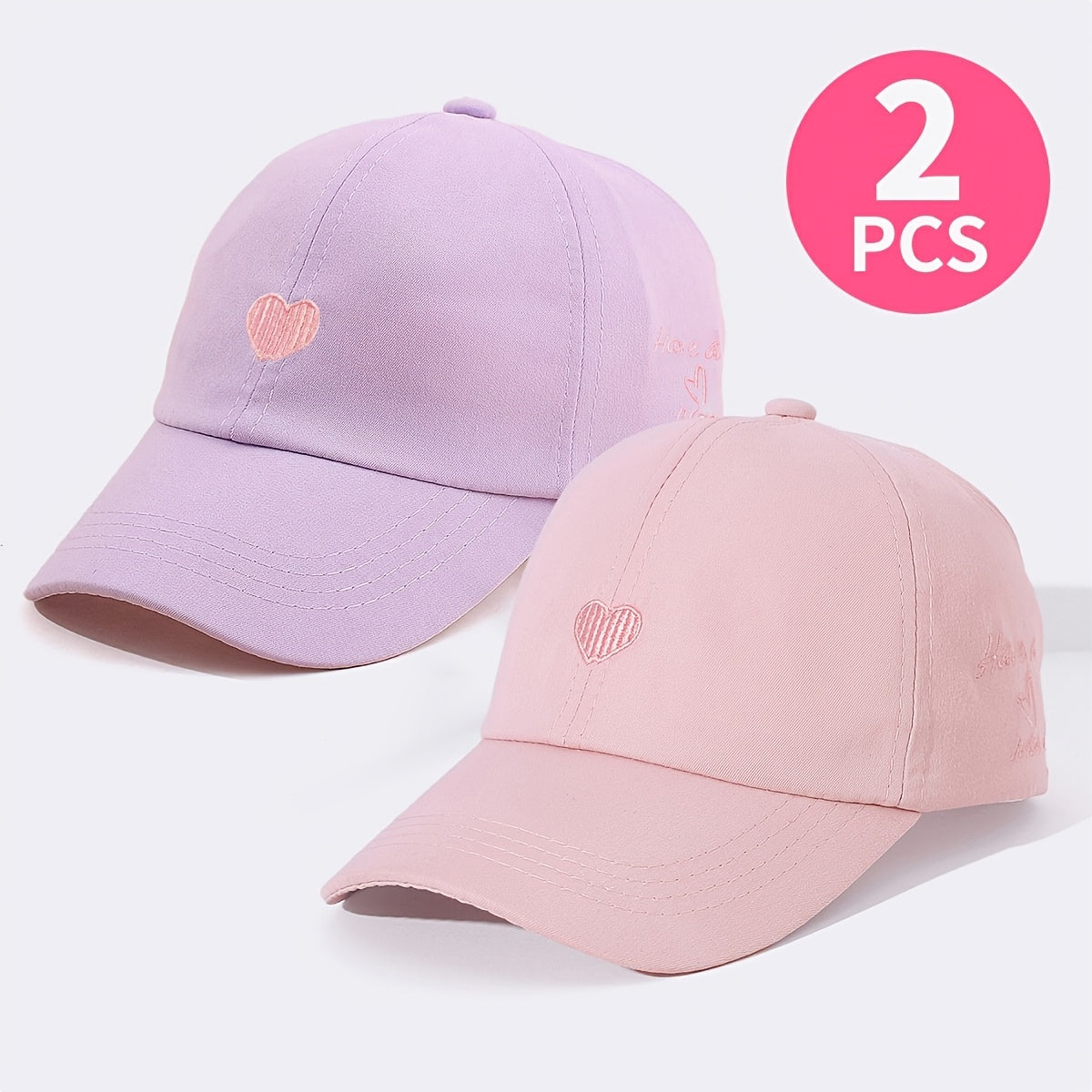 Breathable Ponytail Baseball Caps for Kids - Spring/Summer