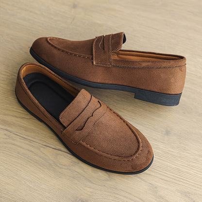 Men's British-Style Slip-On Loafers for Casual & Business