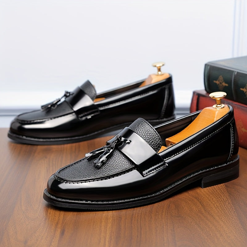Men's Casual Slip-On Ankle Loafers with Rubber Sole
