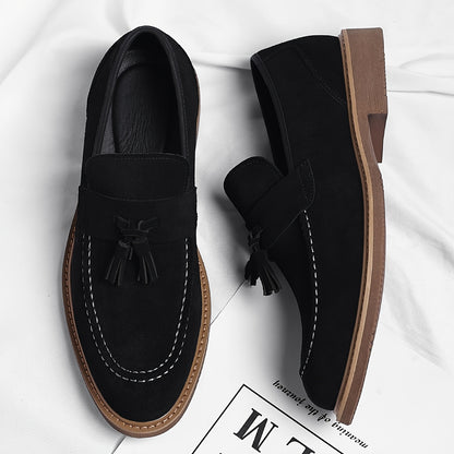 Men's Vintage Tassel Loafers - Casual Business Dress Shoes