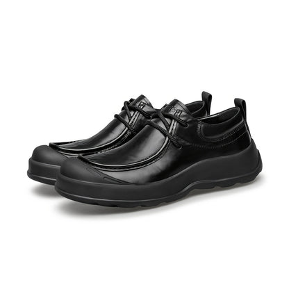 Men's Vintage Leather Casual Shoes with Lightweight Cushioning