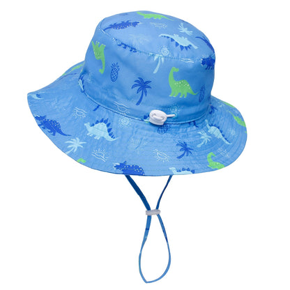 Kids' Adjustable Dinosaur Bucket Hat - Lightweight & Breathable