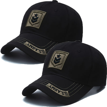 Men's Lightweight Adjustable Baseball Hats Set of 2 - Embroidered Desi