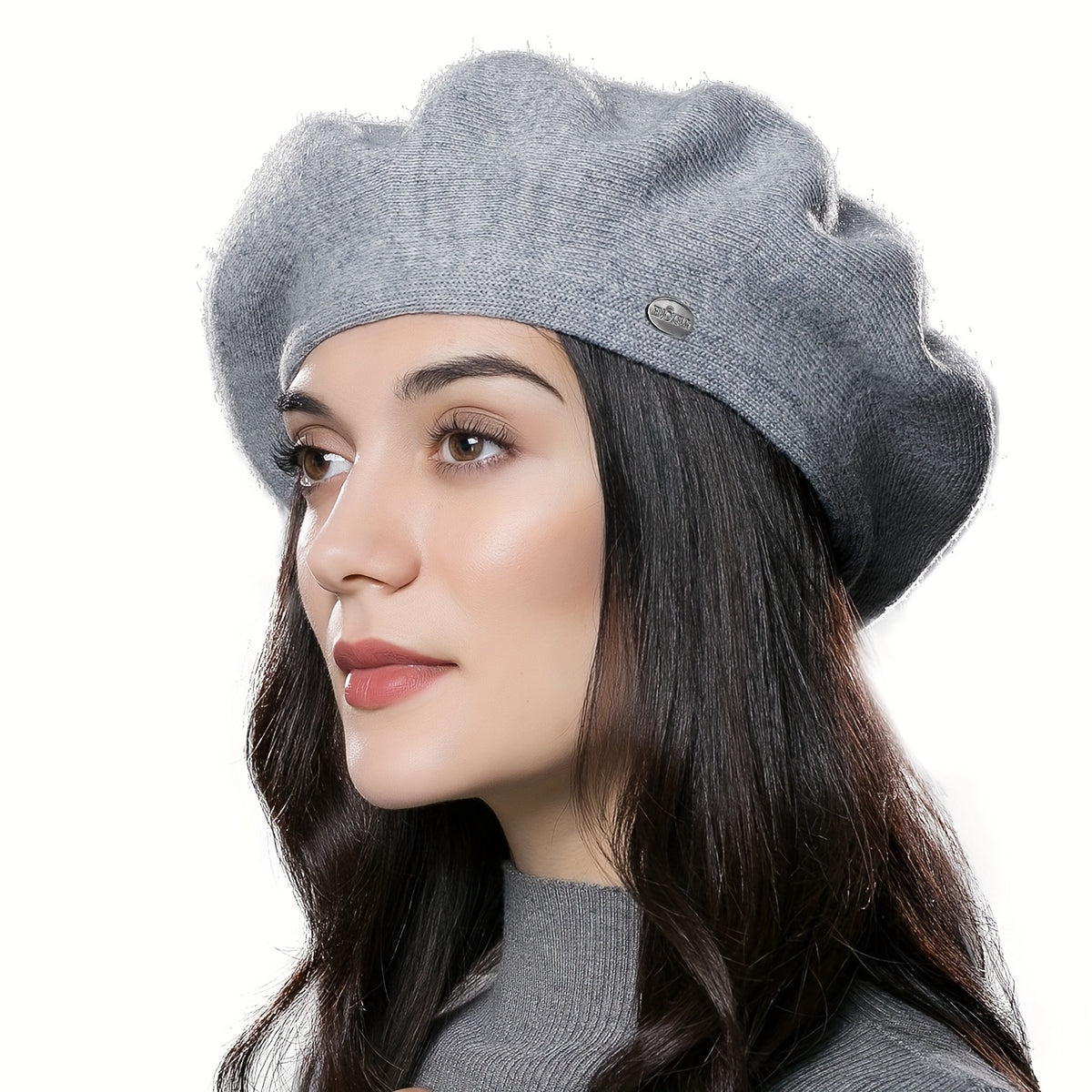 Women’s Wool Blend Winter Beret - Warm & Lightweight