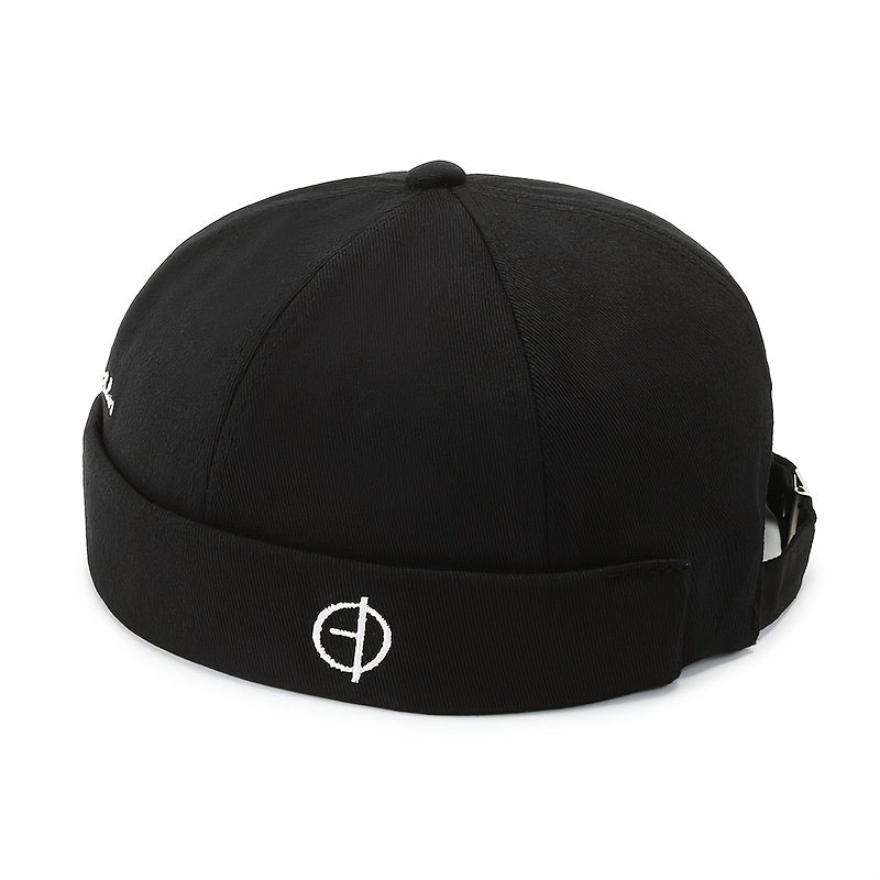Lightweight Black Korean Style Bucket Hat with Adjustable Buckle