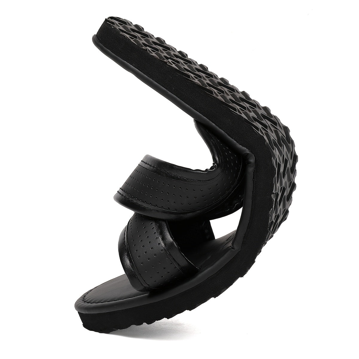 Men's All-Season Slip-On Sandals with Durable Cross Straps